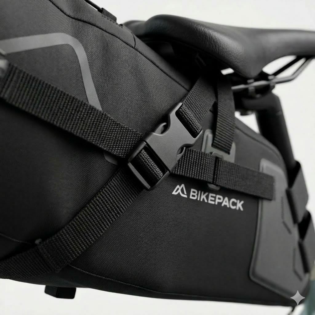Wasserdichte Bikepacking-Satteltasche 10–15 L