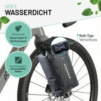 BIKEPACK Gabeltasche 6 L — Detailansicht 2: Halterung und Montage an der Gabel ohne Ösen