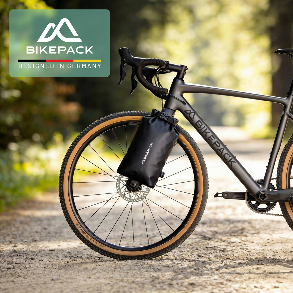BIKEPACK Gabeltasche 6 L — Detailansicht 8: Riemen und Befestigungssystem der Gabeltasche
