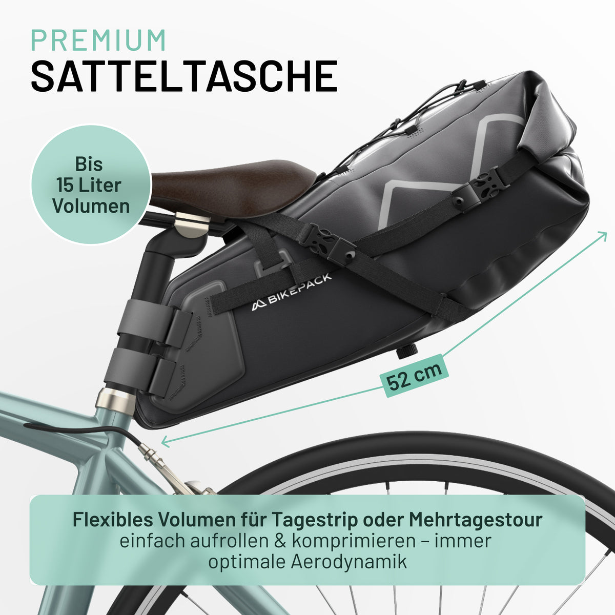Satteltasche 10–15 L