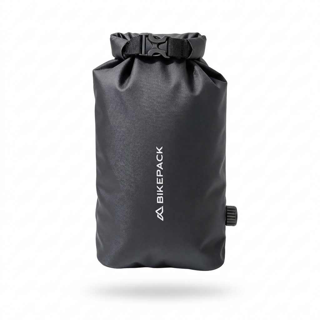 BIKEPACK Gabeltasche 6 L an der Fahrradgabel montiert — wasserdichte Bikepacking Fork Bag ohne Ösen für Gravel und MTB