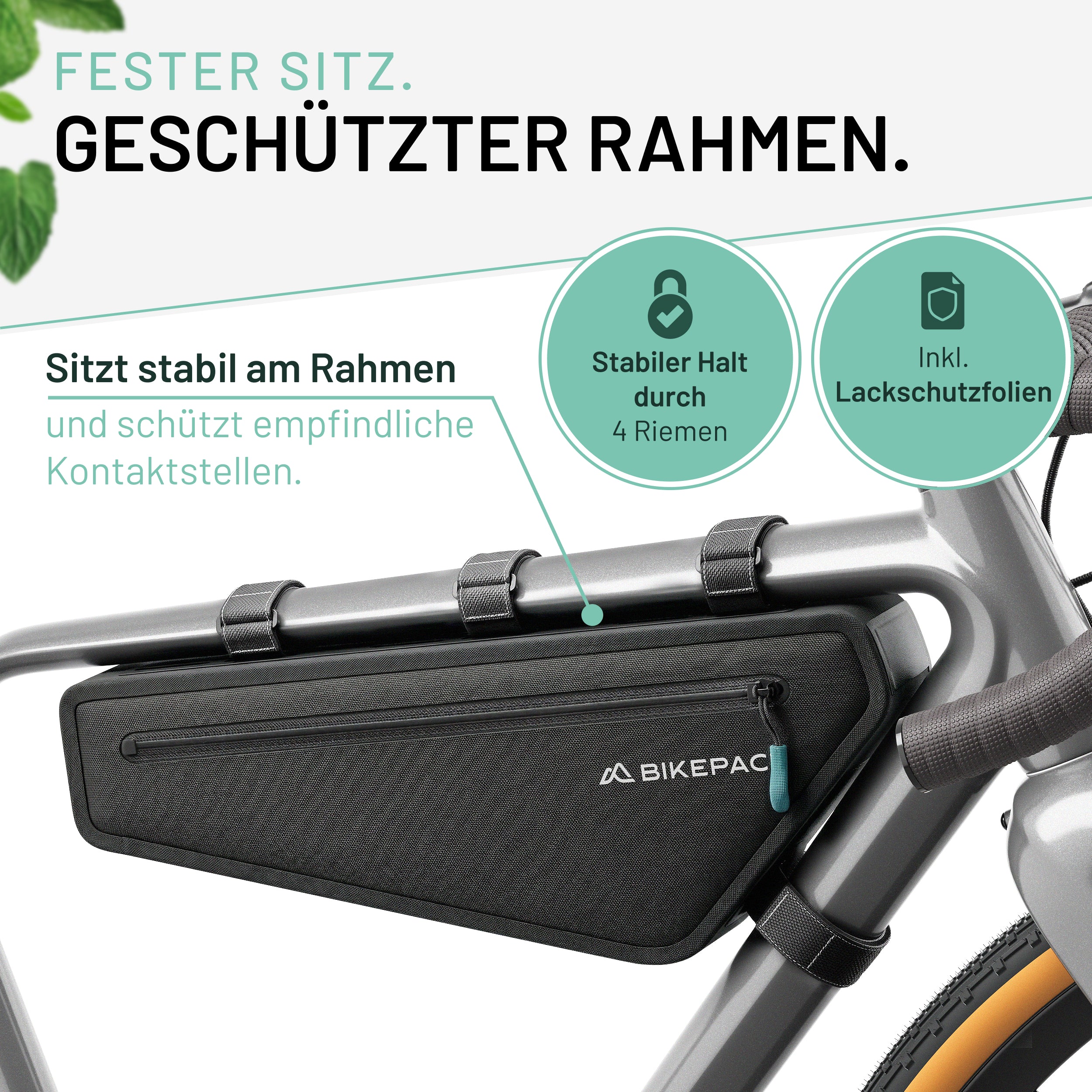 BIKEPACK Rahmentasche 2 Liter Detailansicht 2