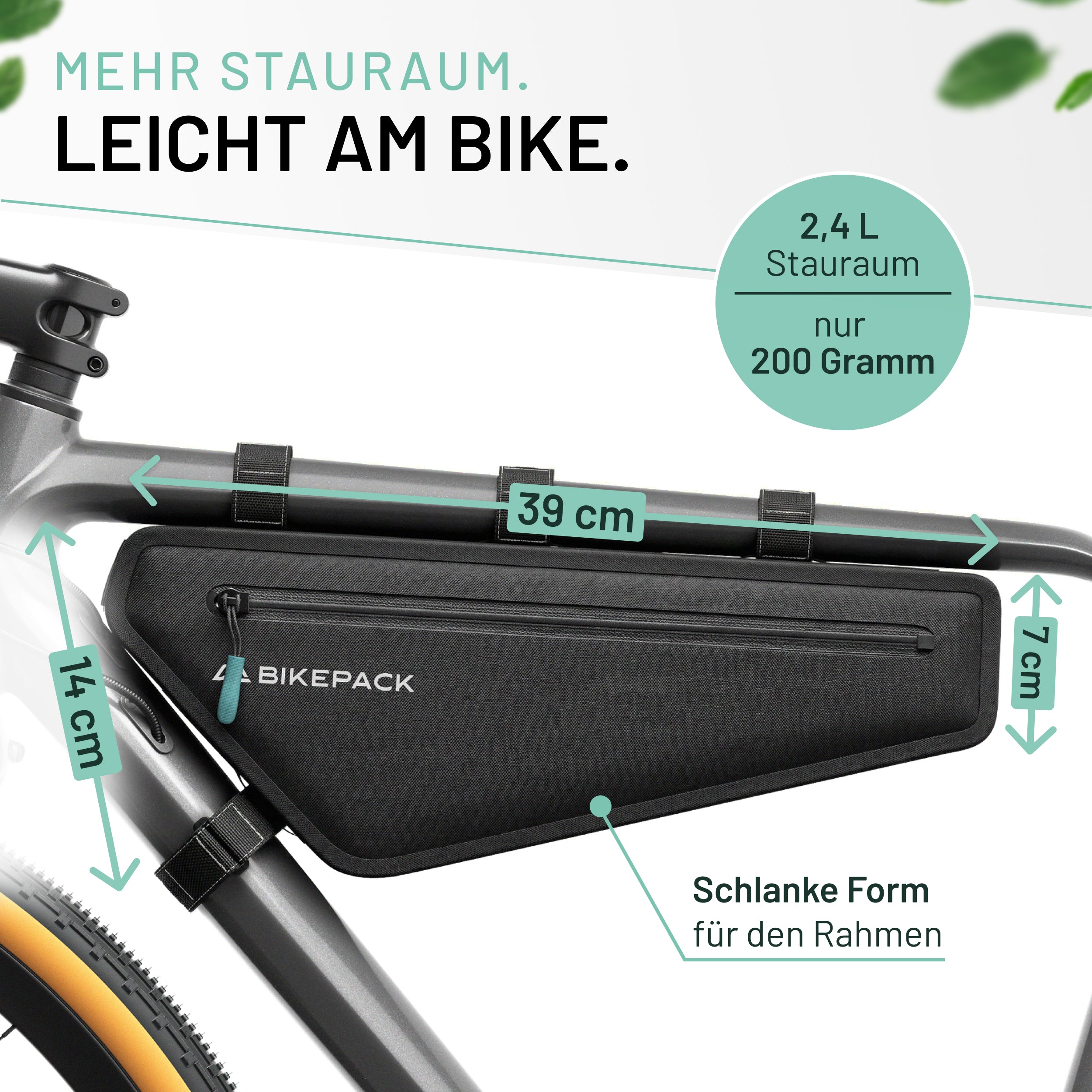 BIKEPACK Rahmentasche 2 Liter Detailansicht 5