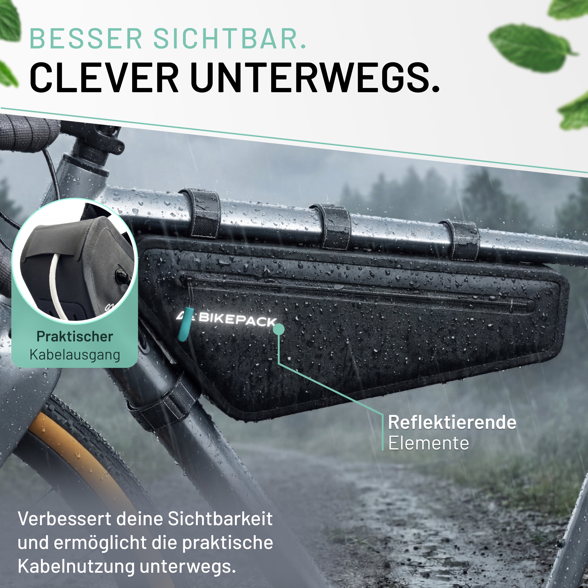 BIKEPACK Rahmentasche 2 Liter Detailansicht 6