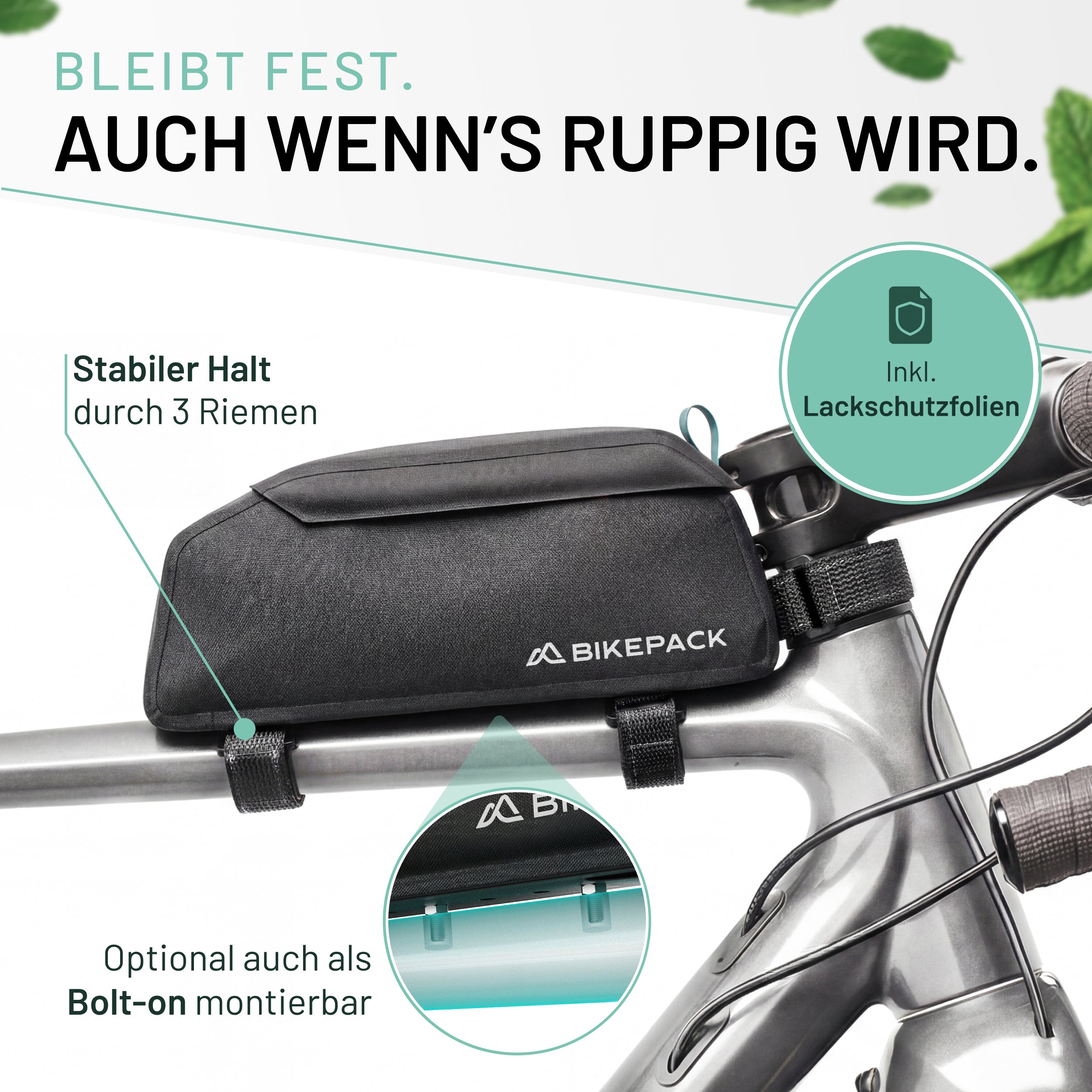 BIKEPACK Oberrohrtasche magnetisch Detailansicht 3