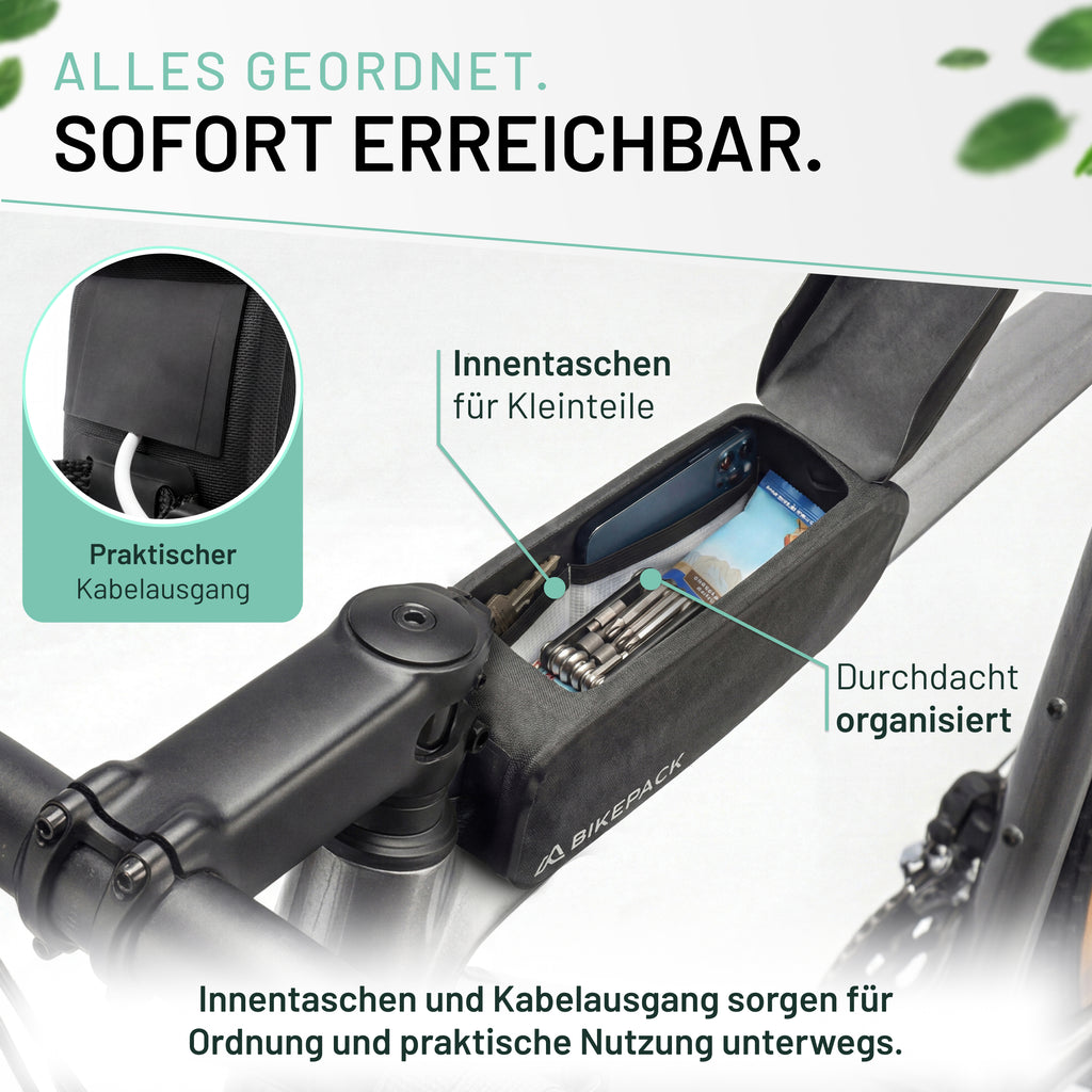BIKEPACK Oberrohrtasche magnetisch Detailansicht 5
